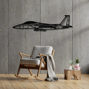 McDonnell Douglas F-15E Strike Eagle - Metalowa dekoracja ścienna - aranżacja w stylu loftowym