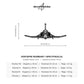 Wymiary i specyfikacja techniczna modelu: McDonnell Douglas F-4 Phantom II - Metalowa dekoracja ścienna
