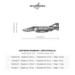 Wymiary i specyfikacja techniczna: F-4 Phantom – Metalowa sylwetka na ścianę