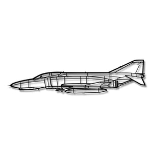 McDonnell Douglas F-4E Phantom - Metalowa dekoracja ścienna - szczegółowy model 3D ze stali