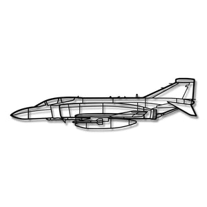 McDonnell Douglas F-4K Phantom - Metalowa dekoracja ścienna - szczegółowy model 3D ze stali