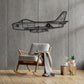 North American F-86 Sabre - Metalowa dekoracja ścienna - aranżacja w stylu loftowym