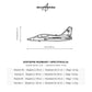 Wymiary i specyfikacja techniczna: FA-50 Fighting Eagle (Polska Szachownica) – Metalowa sylwetka na ścianę