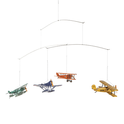 Flight Mobile - Wisząca Dekoracja z Balonami i Samolotami