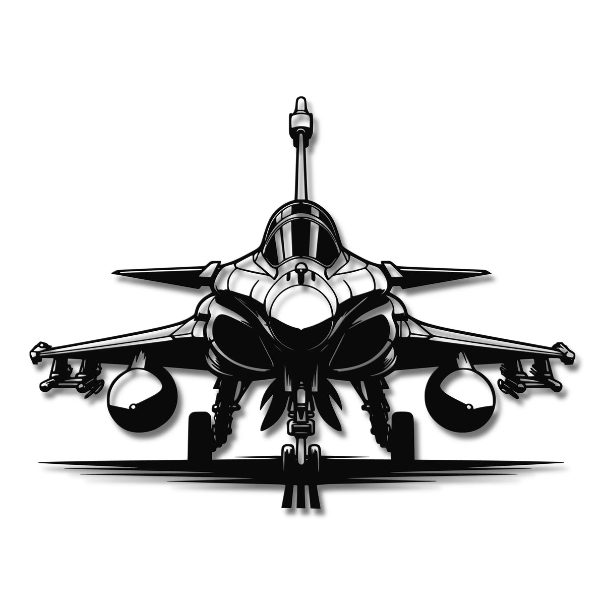 Fouga Magister - Metalowa dekoracja ścienna - szczegółowy model 3D ze stali