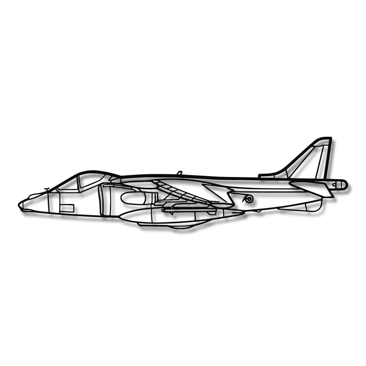 McDonnell Douglas Harrier GR7 - Metalowa dekoracja ścienna - szczegółowy model 3D ze stali