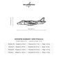 Wymiary i specyfikacja techniczna modelu: McDonnell Douglas Harrier GR7 - Metalowa dekoracja ścienna