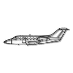 Hawker 400 - Metalowa dekoracja ścienna - szczegółowy model 3D ze stali