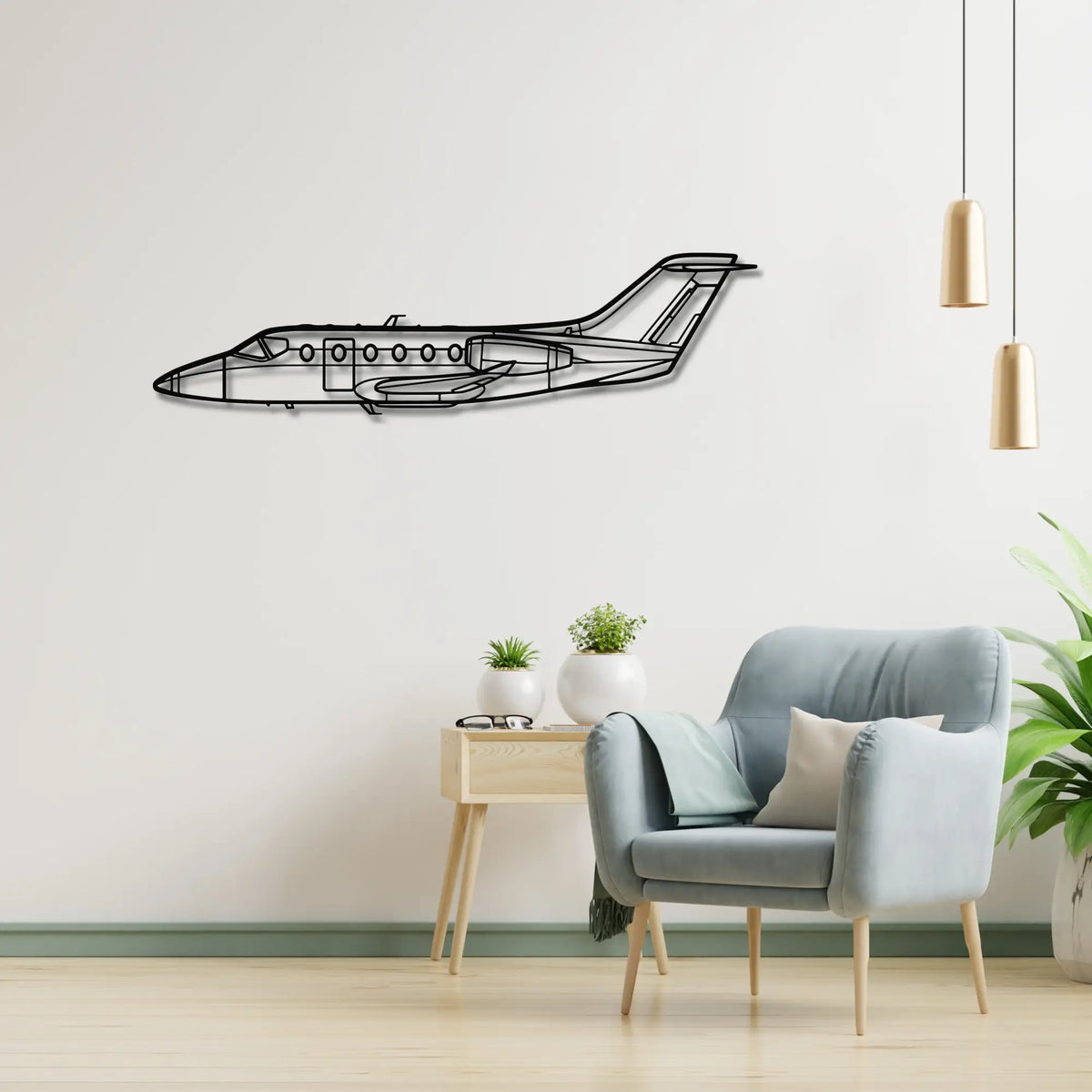 Hawker 400 - Metalowa dekoracja ścienna - metalowa ozdoba we wnętrzu industrialnym