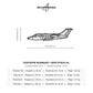 Wymiary i specyfikacja techniczna modelu: Hawker 400 - Metalowa dekoracja ścienna