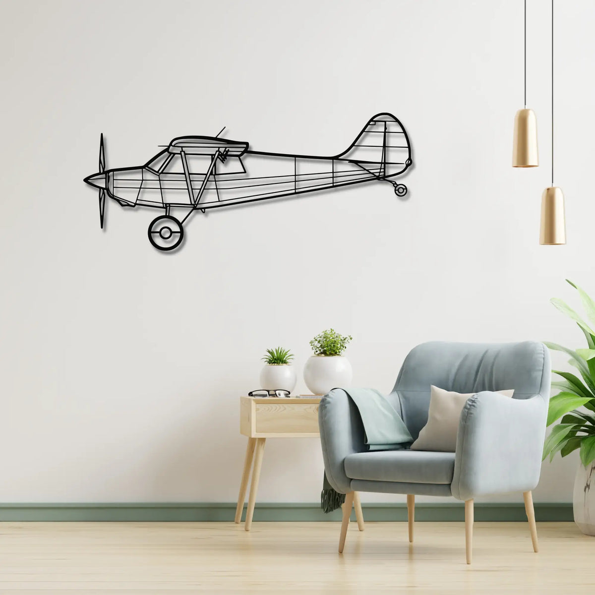 De Havilland DHC-2 Beaver Metalowa dekoracja ścienna - metalowa ozdoba we wnętrzu industrialnym