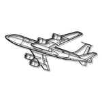 Boeing KC-135R Stratotanker - Metalowa dekoracja ścienna - szczegółowy model 3D ze stali