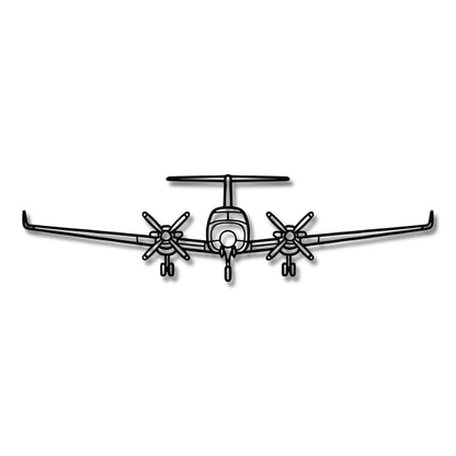 Beechcraft King Air 200 - Metalowa dekoracja ścienna - szczegółowy model 3D ze stali