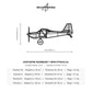 Wymiary i specyfikacja techniczna modelu: Kitfox 5 - Metalowa dekoracja ścienna