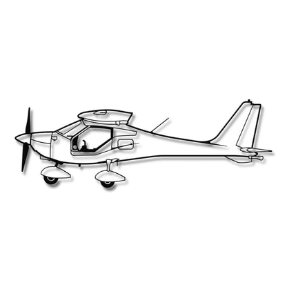 KR-030 Topaz – Metalowa sylwetka na ścianę - precyzyjne detale metalowego modelu