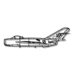 Lim-6 bis (Polska Szachownica) – Metalowa sylwetka na ścianę - precyzyjne detale metalowego modelu
