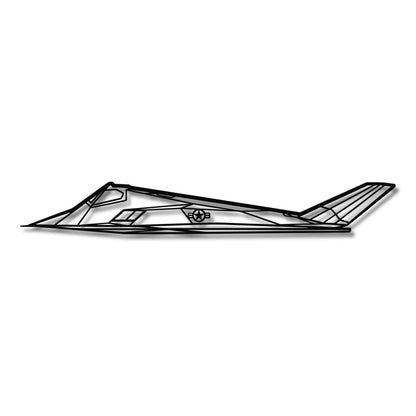 Lockheed F-117 Nighthawk - Metalowa dekoracja ścienna - szczegółowy model 3D ze stali