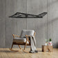 Lockheed F-117 Nighthawk - Metalowa dekoracja ścienna - aranżacja w stylu loftowym