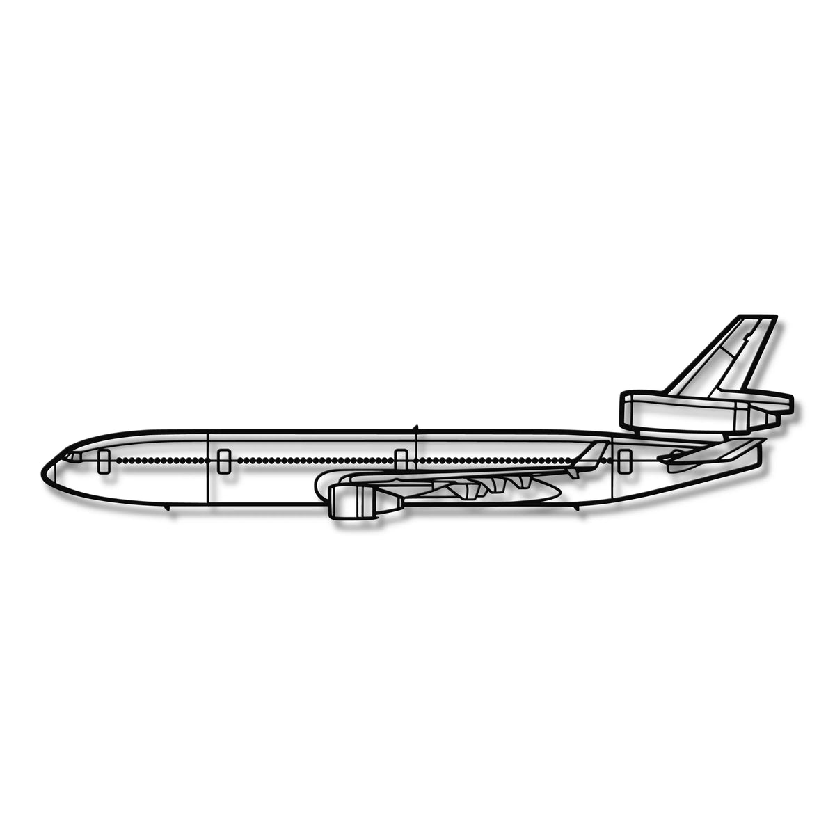 McDonnell Douglas MD-11 Metalowa dekoracja ścienna - szczegółowy model 3D ze stali