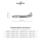 Wymiary i specyfikacja techniczna: McDonnell Douglas MD-11 – Metalowa sylwetka na ścianę
