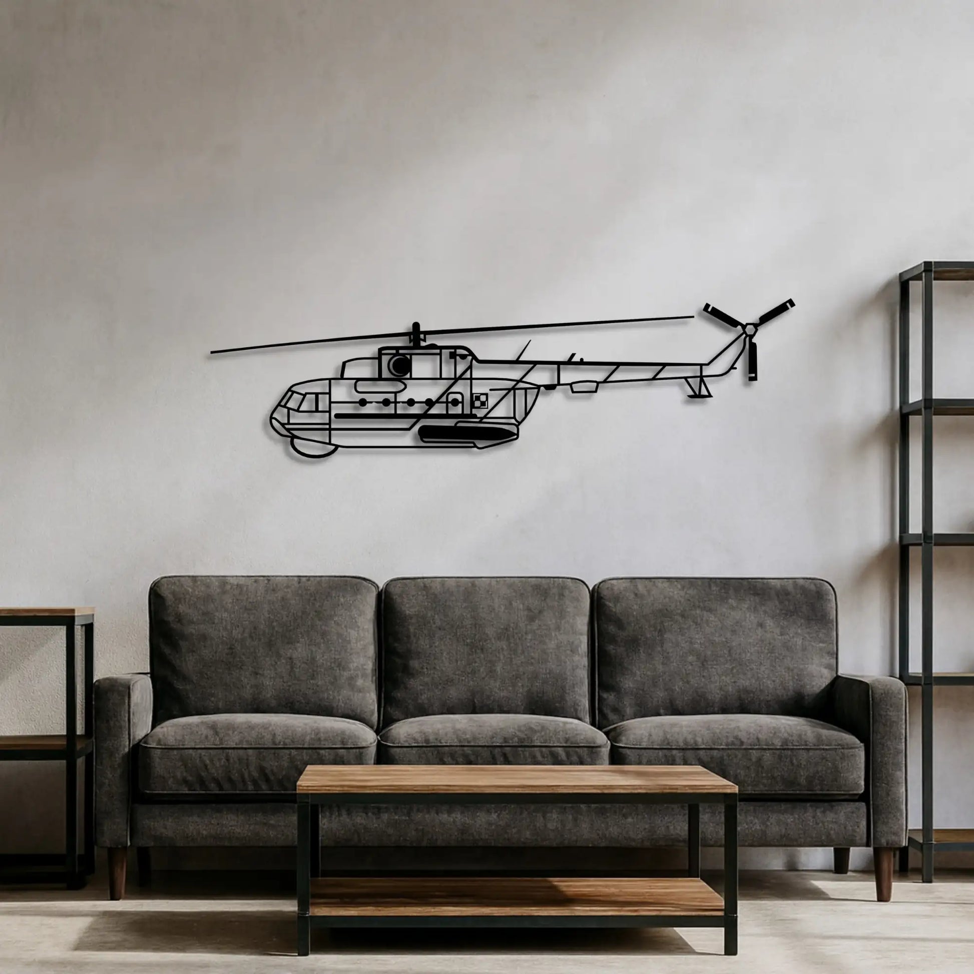 Mi-14 metalowy model na ścianę