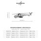 Wymiary i specyfikacja techniczna: Mi-14 (Polska Szachownica) – Metalowa sylwetka na ścianę