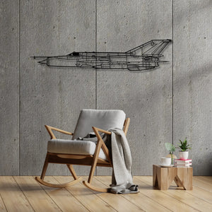 Aranżacja loftowa z wykorzystaniem - MiG-21bis – Metalowa sylwetka na ścianę