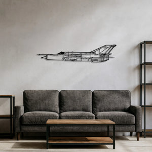 MiG-21bis – Metalowa sylwetka na ścianę