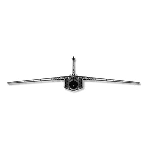 MiG-23 Flogger – Metalowa sylwetka na ścianę - precyzyjne detale metalowego modelu