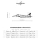 Wymiary i specyfikacja techniczna: MiG-29 (Fulcrum) - (Polska Szachownica) – Metalowa sylwetka na ścianę