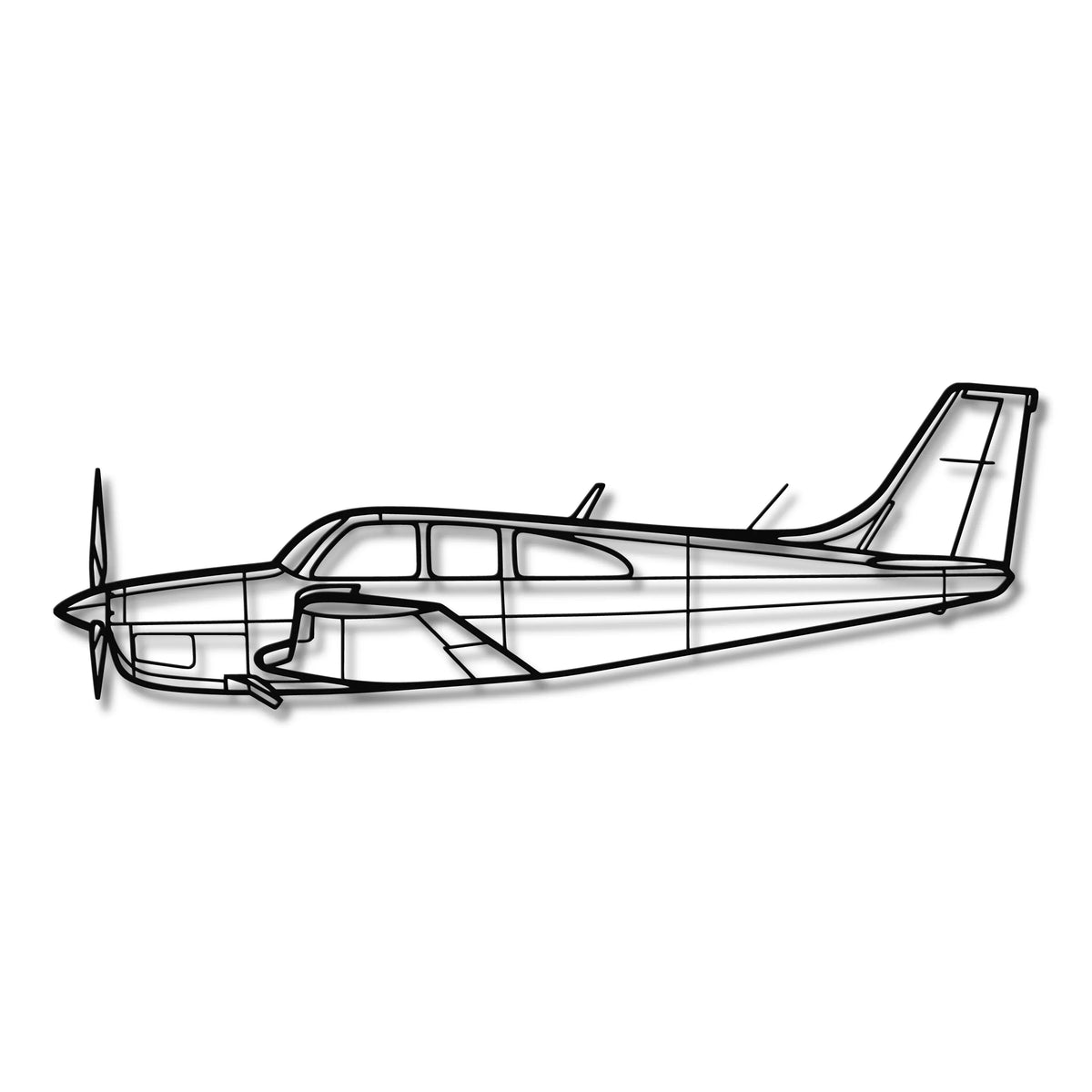 Mooney M20 - Metalowa dekoracja ścienna - szczegółowy model 3D ze stali
