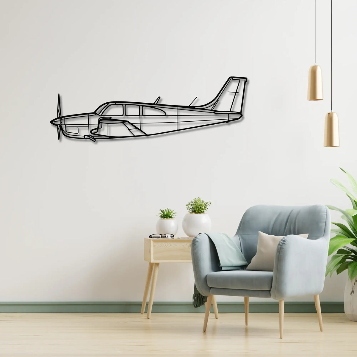 Mooney M20 - Metalowa dekoracja ścienna - metalowa ozdoba we wnętrzu industrialnym