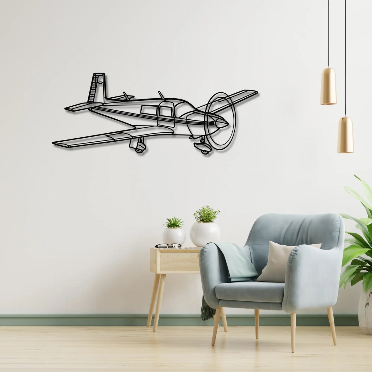 Mooney M20J - Metalowa dekoracja ścienna - metalowa ozdoba we wnętrzu industrialnym