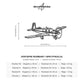 Wymiary i specyfikacja techniczna modelu: Mooney M20J - Metalowa dekoracja ścienna