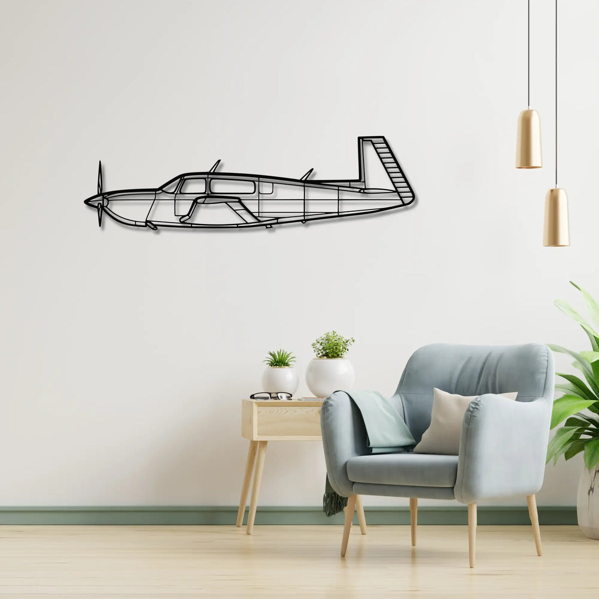 Mooney M20M - Metalowa dekoracja ścienna - metalowa ozdoba we wnętrzu industrialnym
