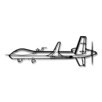 MQ-9B Reaper - Metalowa dekoracja ścienna - szczegółowy model 3D ze stali