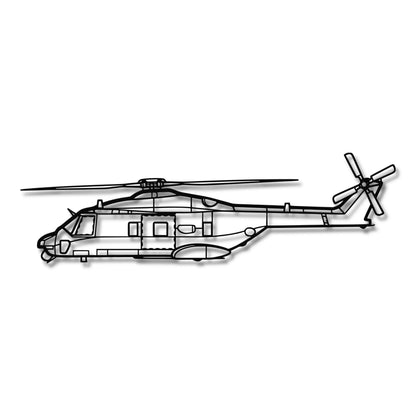 NH90 TTH - Metalowa dekoracja ścienna - szczegółowy model 3D ze stali