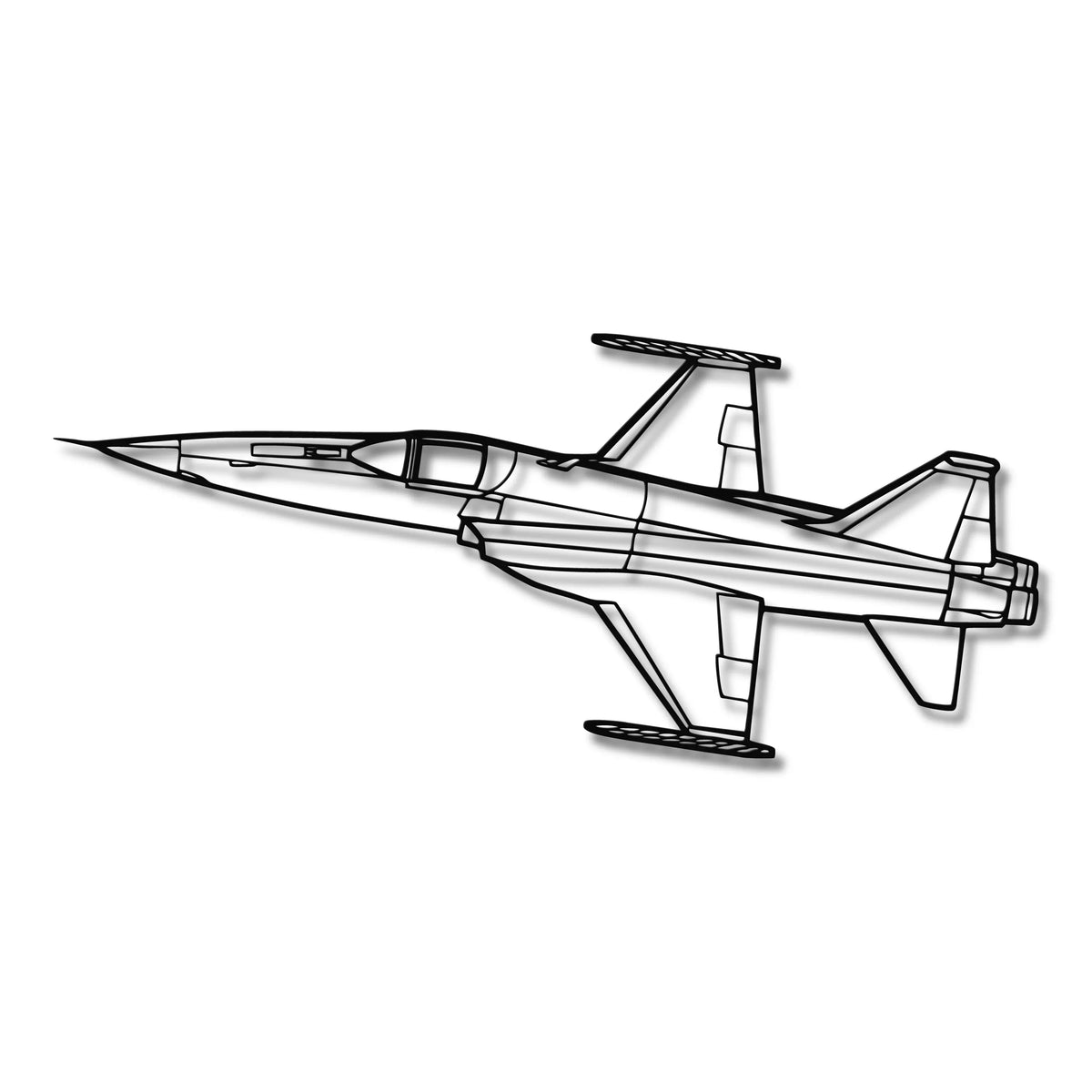 Northrop F-5 Tiger II - Metalowa dekoracja ścienna - szczegółowy model 3D ze stali