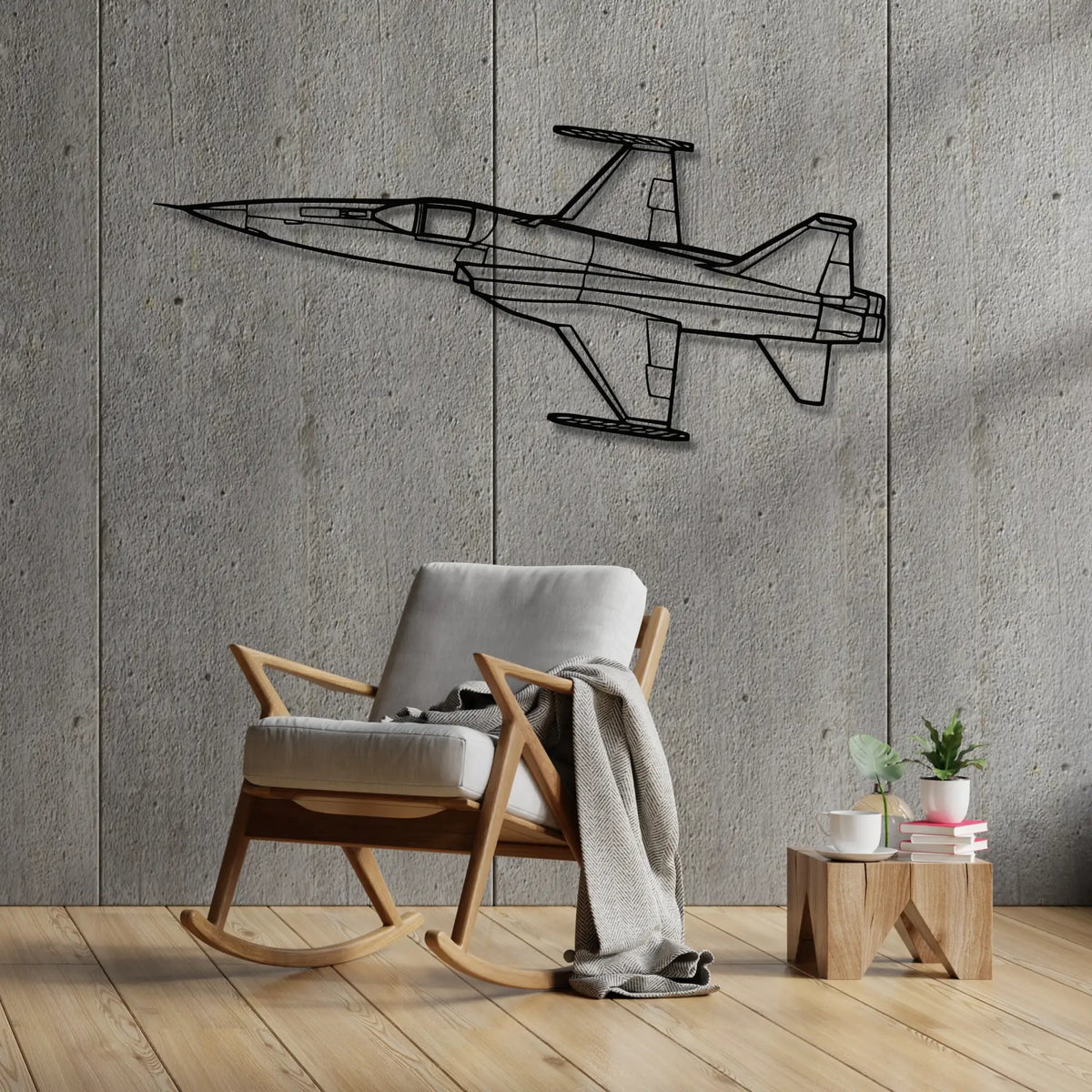 Northrop F-5 Tiger II - Metalowa dekoracja ścienna - aranżacja w stylu loftowym