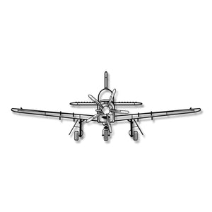 Orlik PZL 130 – Metalowa sylwetka na ścianę - precyzyjne detale metalowego modelu
