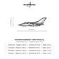 Wymiary i specyfikacja techniczna modelu: Panavia Tornado – Metalowa dekoracja ścienna