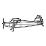 Piper J-3 Cub - Metalowa dekoracja ścienna - szczegółowy model 3D ze stali