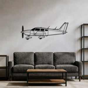 Piper PA-28-151 Warrior – Metalowa sylwetka na ścianę