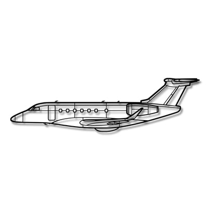 Embraer Praetor 600 - Metalowa dekoracja ścienna - szczegółowy model 3D ze stali