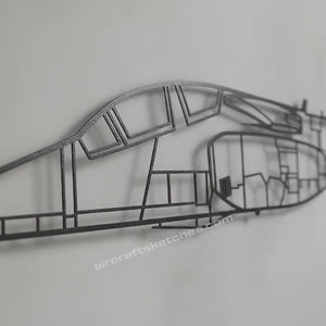 Iryda PZL I-22 metalowy model na ścianę