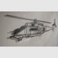 Mi-24W (Hind) - metalowy model na ścianę