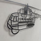 Mi-14 metalowy model na ścianę