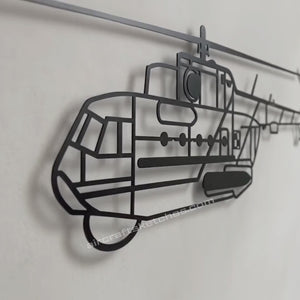 Mi-14 metalowy model na ścianę