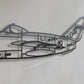 MiG-17 metalowy model na ścianę