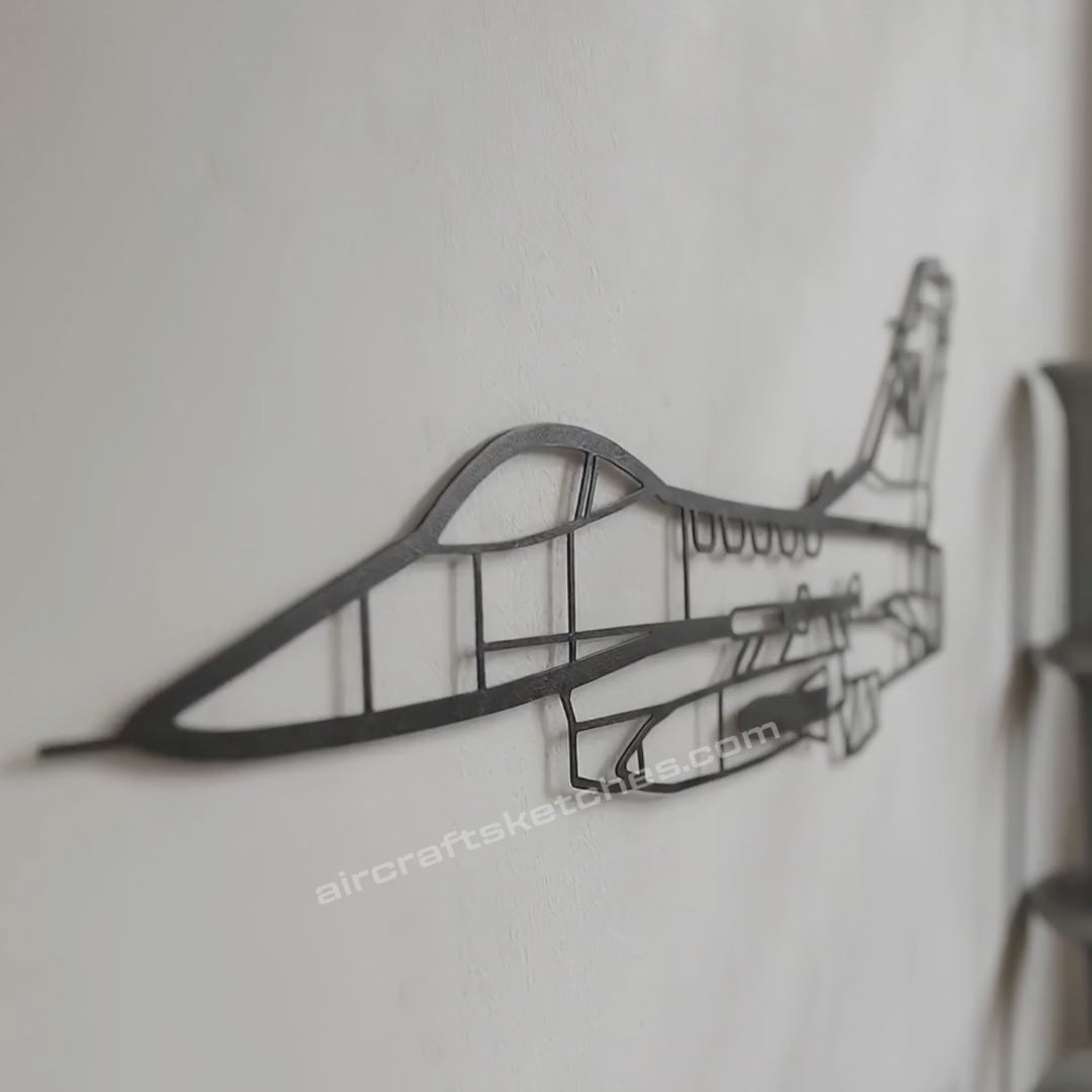 F-16 Fighting Falcon metalowy model na ścianę